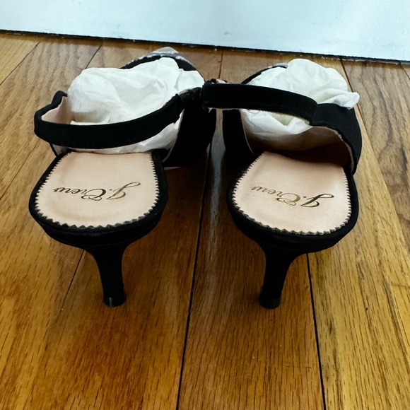 J. Crew Sophia satin slingback pumps with cap toe - Picture 6 of 6